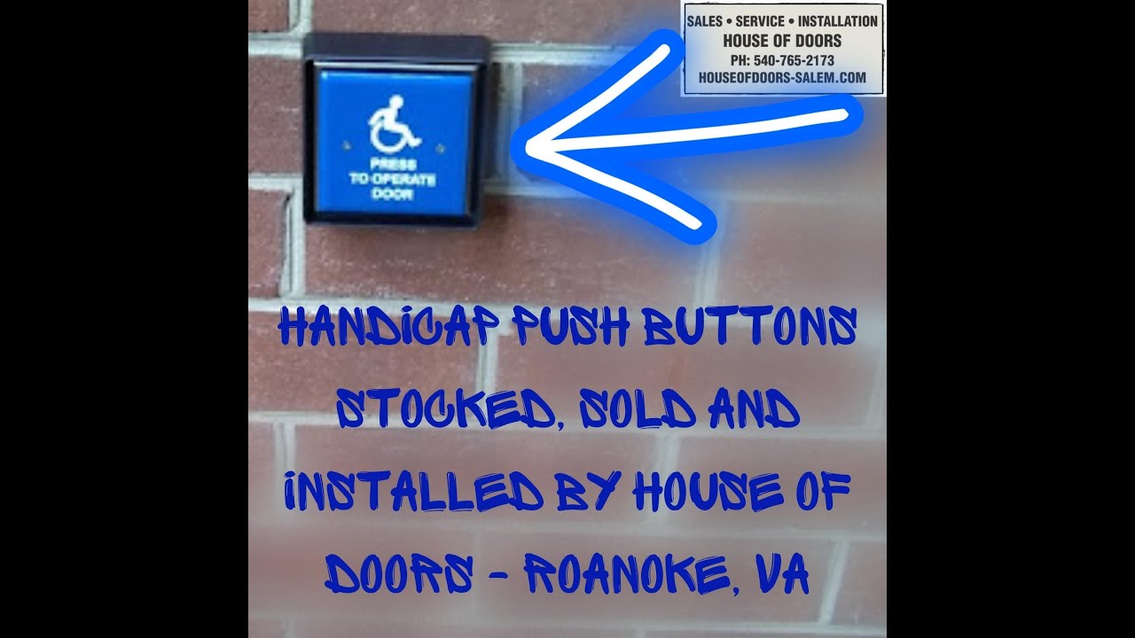 Handicap push buttons IN STOCK YouTube