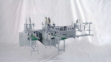 Testing automatic face masks making machine 1+2 production line for USA Customers מכונת מסיכת פנים