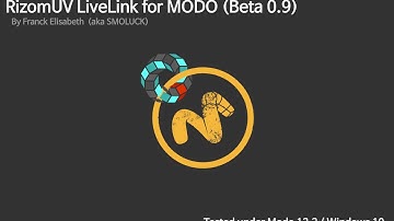 MODO I RizomUV LiveLink  - (Beta 0.9)