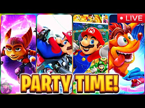 Nintendo Party! Super Mario 3D World 1st Timer With Subs!