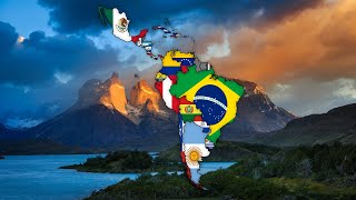 Latin America [Flag Map]