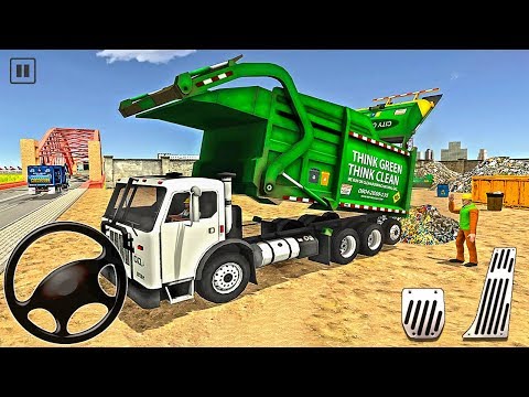 Collecting Trash Through Garbage Truck Dump Truck Driver Simulator 2020 Android Gameplay Youtube - trash townroblox garbage simulatorep 1