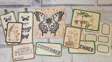 Easy Stamped Ephemera Using Scraps - #msscrapbusters