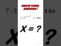 Stop scrolling. You won’t get this 💀 #mathchallenge #brainteaser