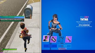 "TNTINA" Final Style Mission: Destroy GHOST or SHADOW Dropboxes using explosives (Fortnite Season 2)