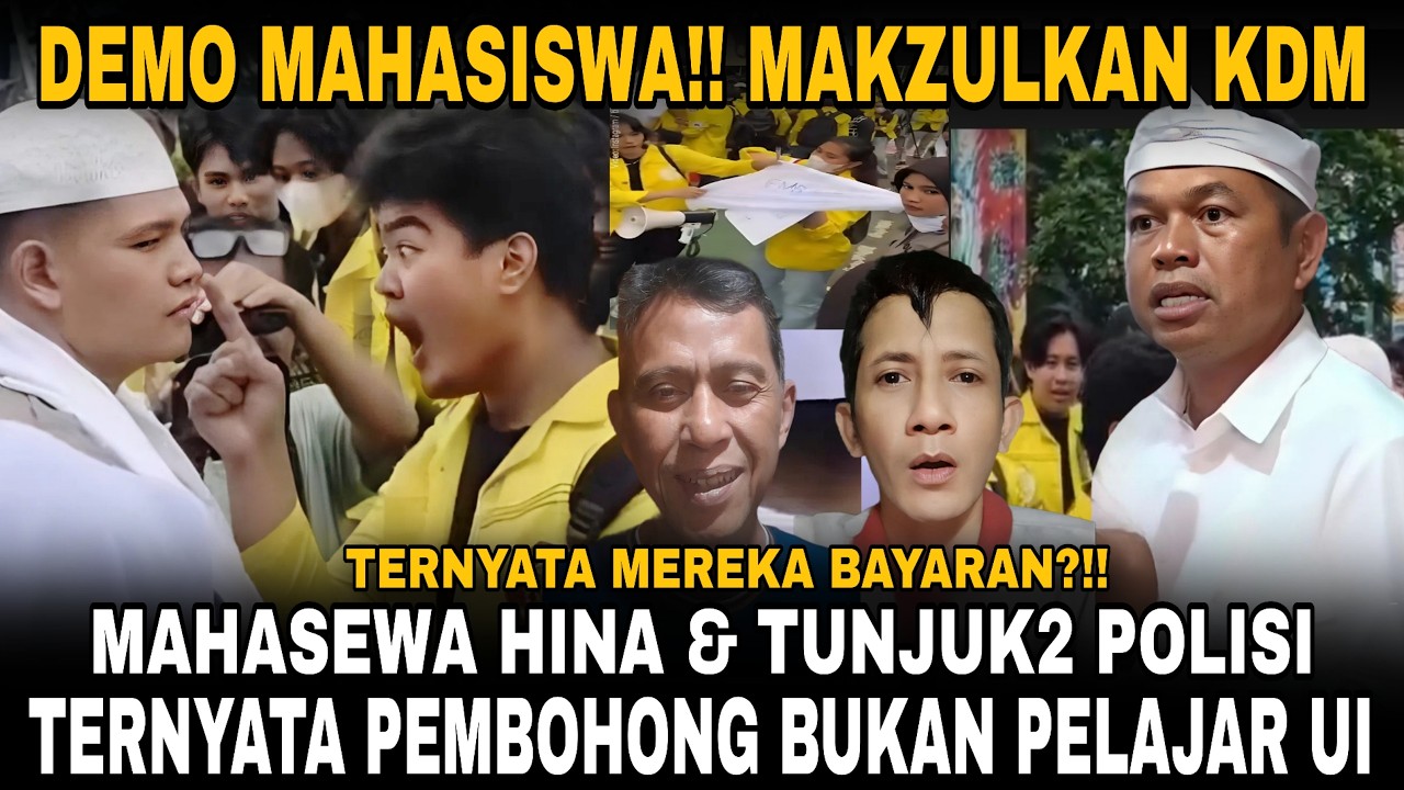 MAKZULKAN DEDI MULYADI!! MAHASEWA DEMO GAK ADA AHLAK TERNYATA BAYARAN!! TERNYATA BUKAN UI