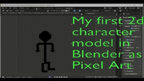 Pixel Art in #blender Part 1
