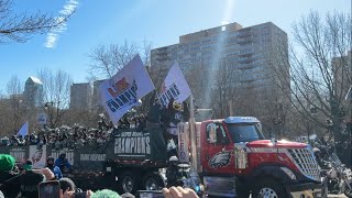 Eagles Parade and Beer Tosses