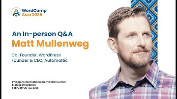 Exclusive Q&A with Matt Mullenweg at WordCamp Asia 2025 – Insights & Future of WordPress!