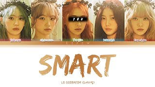 LE SSERAFIM || Smart but you are Yunjin (Color Coded Lyrics Karaoke)