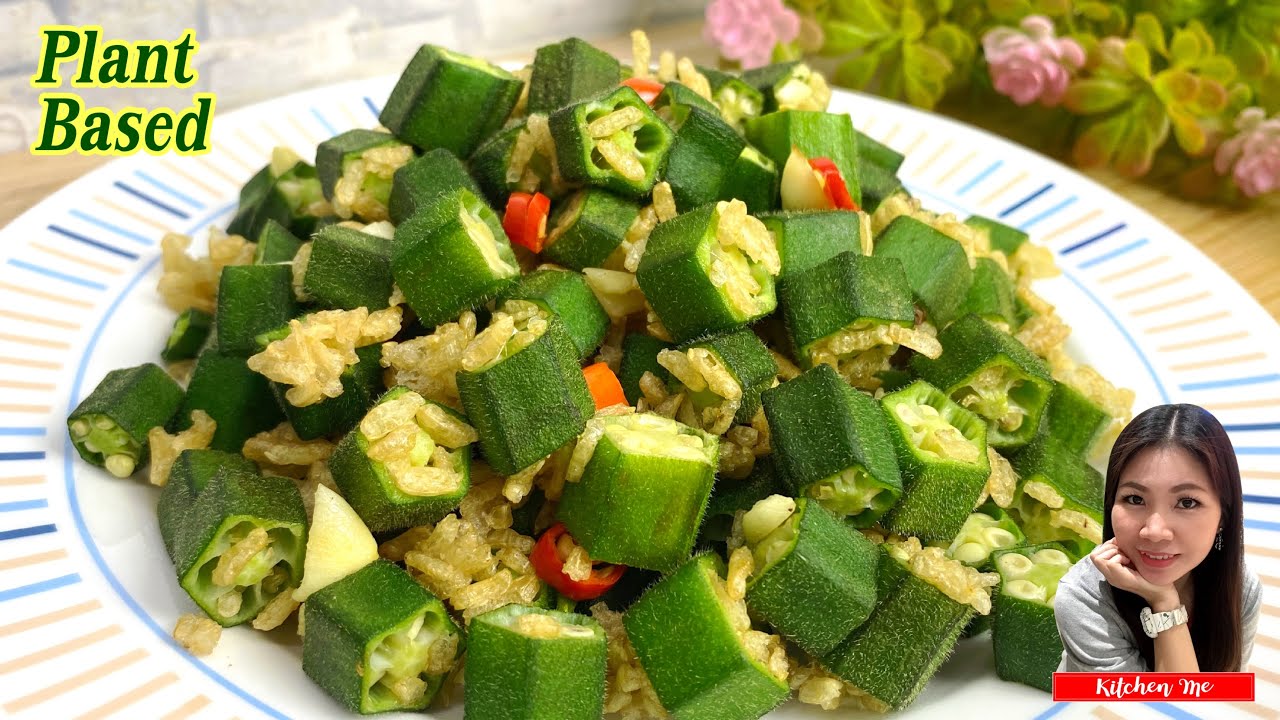 Ep7.กระเจี๊ยบคั่วพริกเกลือ Salted Fried Okra Vegan PlantBased YouTube
