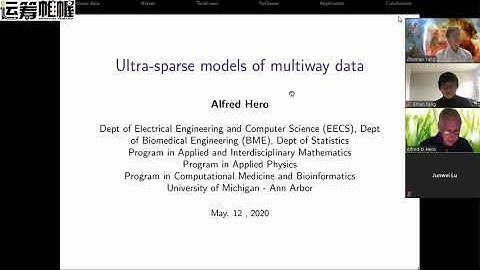 Ultra Sparse Models of Multiway Data, Alfred O. Hero, Michigan University