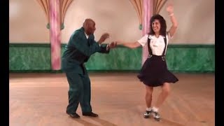 Lindy Hop Swingout with Swivels Lesson with Frankie Manning and Erin Stevens