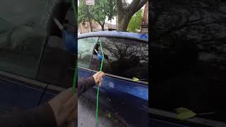 Tesla key/fob locked in the car. #nyclocksmith #brooklynlocksmith #geolocksmith #locksmith