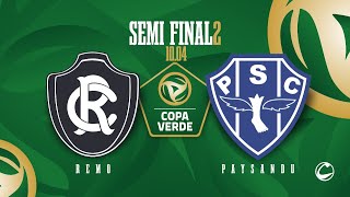 AO VIVO | Remo x Paysandu | Semifinal - Copa Verde 2024