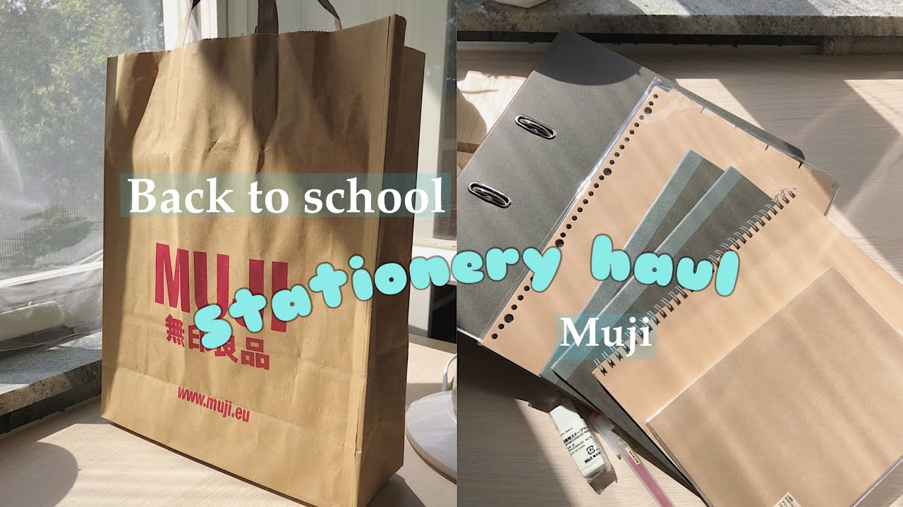 MUJI Stationery Haul📖Back to school YouTube