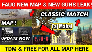 FAUG GAME TDM OR CLASSIC MAP & GUN LAUNCH UPDATE ! | FAUG NEW UPDATE | FAUG GAME | #FAUG​ #GAME