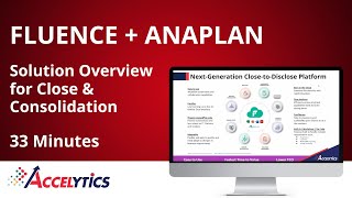 Fluence & Anaplan Solution Overview for Planning, Close and Consolidation | Accelytics Consulting