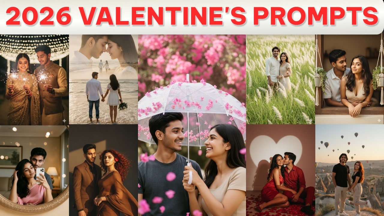 Viral Valentine's Day AI Photo Editing Trend 2026 | Gemini AI Prompts