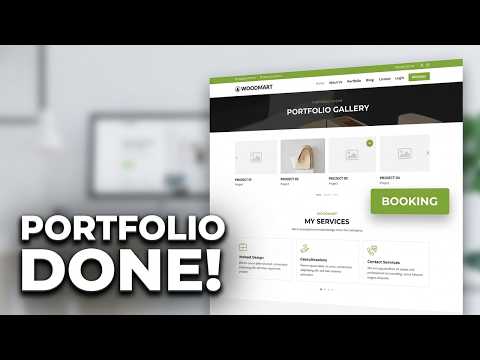 Portfolio Website Build – Woodmart Theme with Booking System