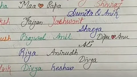 Live name writing/Comment your name/name writing live/#calligraphy/#art/#live #handwriting#lettering