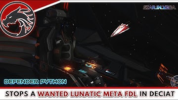 Defender Python Stops a Wanted Lunatic Meta FDL in Deciat | Elite Dangerous PvP