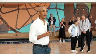 Former President Barack Obama surprises WNBA All-Stars