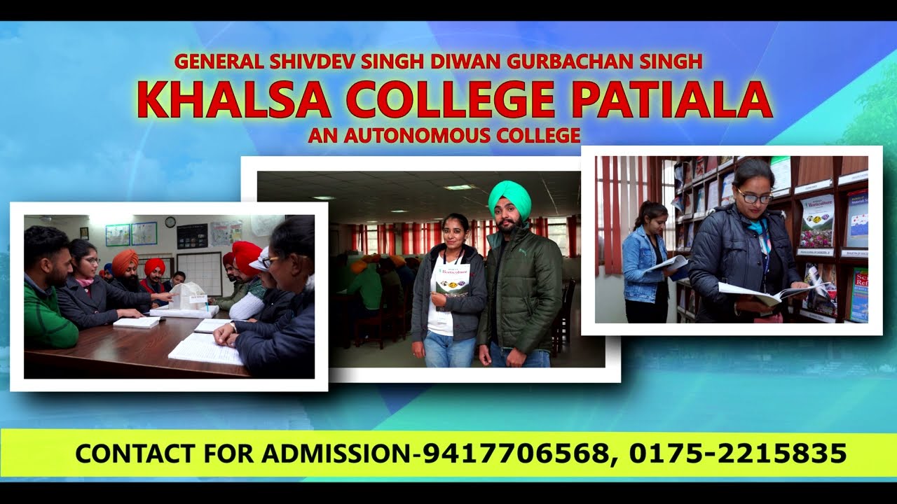 ADMISSION OPEN 2023 24 KHALSA COLLEGE PATIALA HINDI VERSION YouTube ADMISSION OPEN 2023 24 KHALSA COLLEGE PATIALA HINDI VERSION YouTube