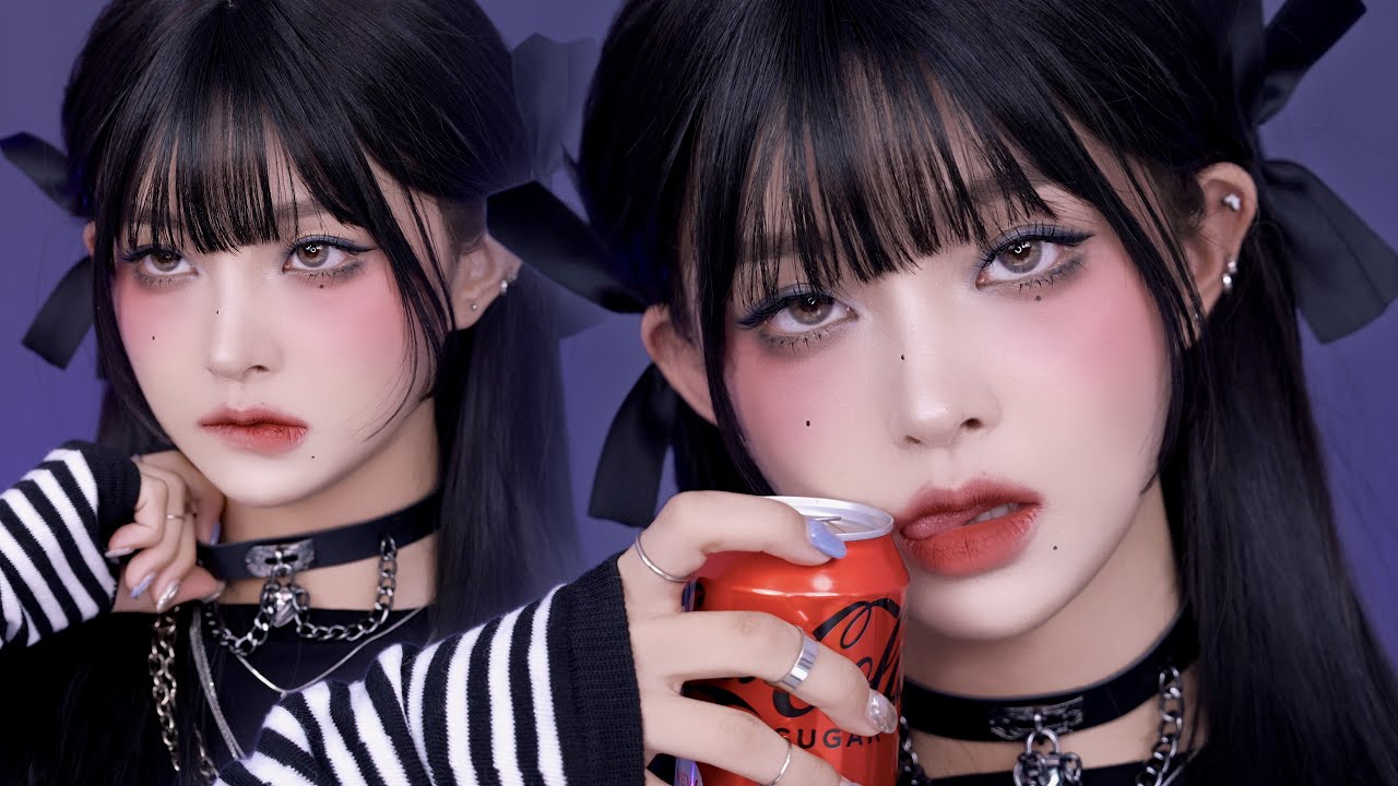 쿠로미st🖤 큐티키치한 고스펑크 메이크업👾