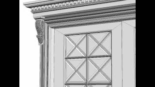 3D Model of Wide Double Door Review
