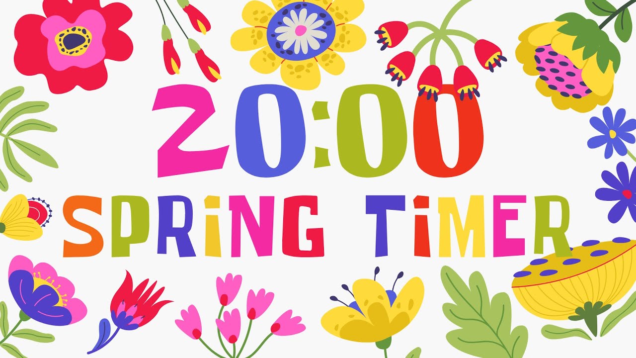 20 Minute Timer with Relaxing Piano Music| Spring Theme - YouTube