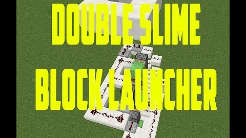 DOUBLE SLIME BLOCK LAUNCHER! (1.11.2)
