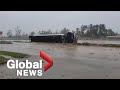Hurricane Delta weakens after making landfall in storm-battered Louisiana