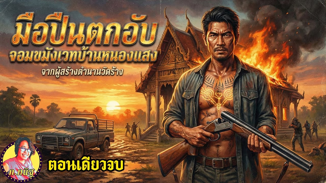 มือปืนตกอับ จอมขมังเวทบ้านหนองแสง ลูกซองพุทธคุณ มือปืนข้าวก้นบาตร ยาวๆตอนเดียวจบ