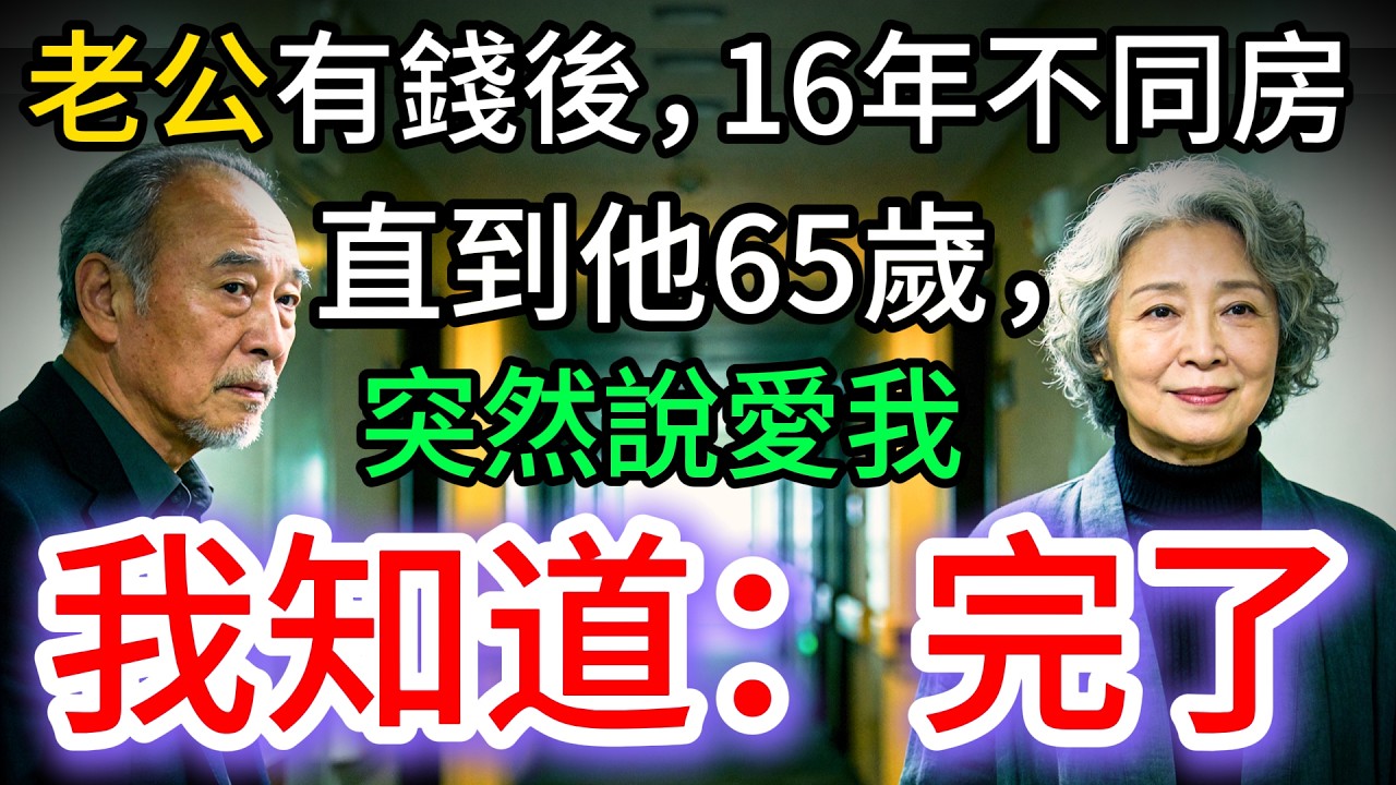 分房16年後，65歲老公突然說愛我。我知道：完了…