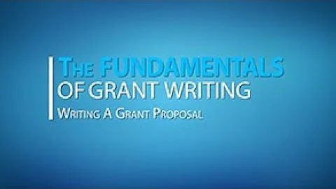 Lesson 3: Writing Your Grant Proposal