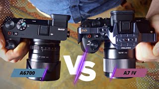 Sony a6700 vs Sony A7IV - APSC and Full Frame Hybrid Cameras