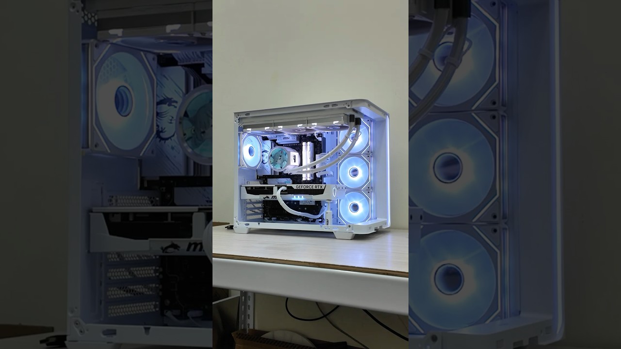 92K組電腦｜全白海景房主機｜R7-9700X｜RTX5070TI 16G｜全漢 FSP M580-WA｜電腦組裝 ep60