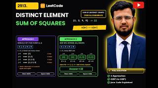 Details LeetCode 2913 - Subarrays Distinct Element Sum of Squares I | O(N³) to O(N²) | Java News