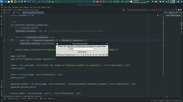 Python GUI: Fibonacci Number Generator | Build a Simple Fibonacci Sequence Generator