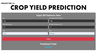 Project 23: Crop Yield Prediction Using Machine Learning | KNOWLEDGE DOCTOR