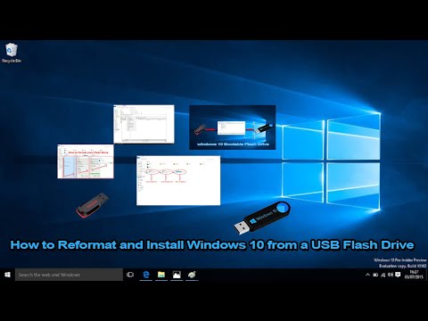 How to Format and Install Windows 10 from a USB Flash drive | best tutorials