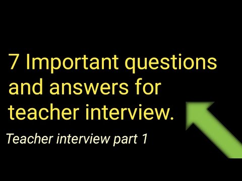 7 TIPS FOR TEACHER INTERVIEW - YouTube