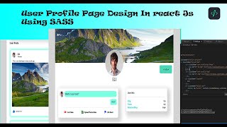 User Profile Page Design In React JS Using Sass & Material UI Icons  || Developers Diary