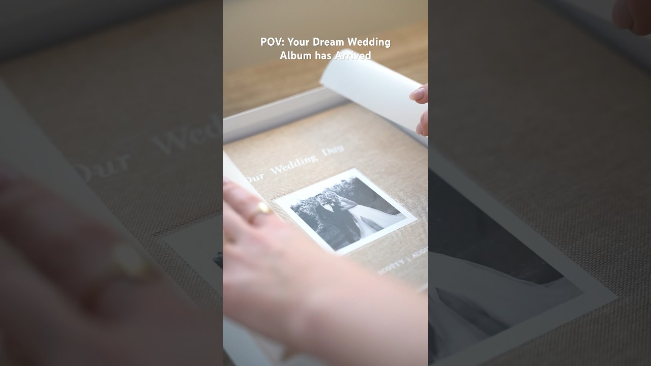 DREAM WEDDING PHOTO ALBUM 💍  ft. Artifact Uprising #wedding #bride #weddingphotography