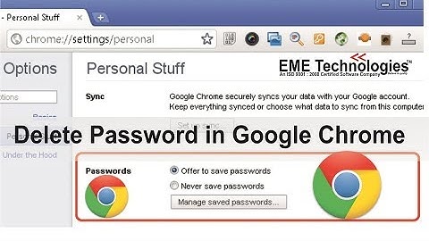 How to Remove / Delete Saved Password on Google Chrome