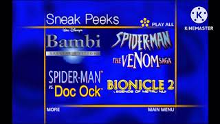 Sneak Peeks Menu From Spider-Man The Animated Series Volume 1 2004 Dvd What If?