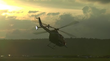 Epic looping battle Edge 540 vs Bo 105 Tannkosh 2013