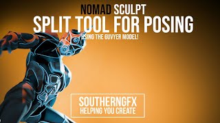SPLITTING A CHARACTER FOR POSING (Guyver Sculpt) using the Nomad Sculpt App