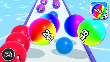 Ball Run 2048 - Gameplay Walkthrough Part 59 - Merge Game Levels 552-557 (iOS, Android)